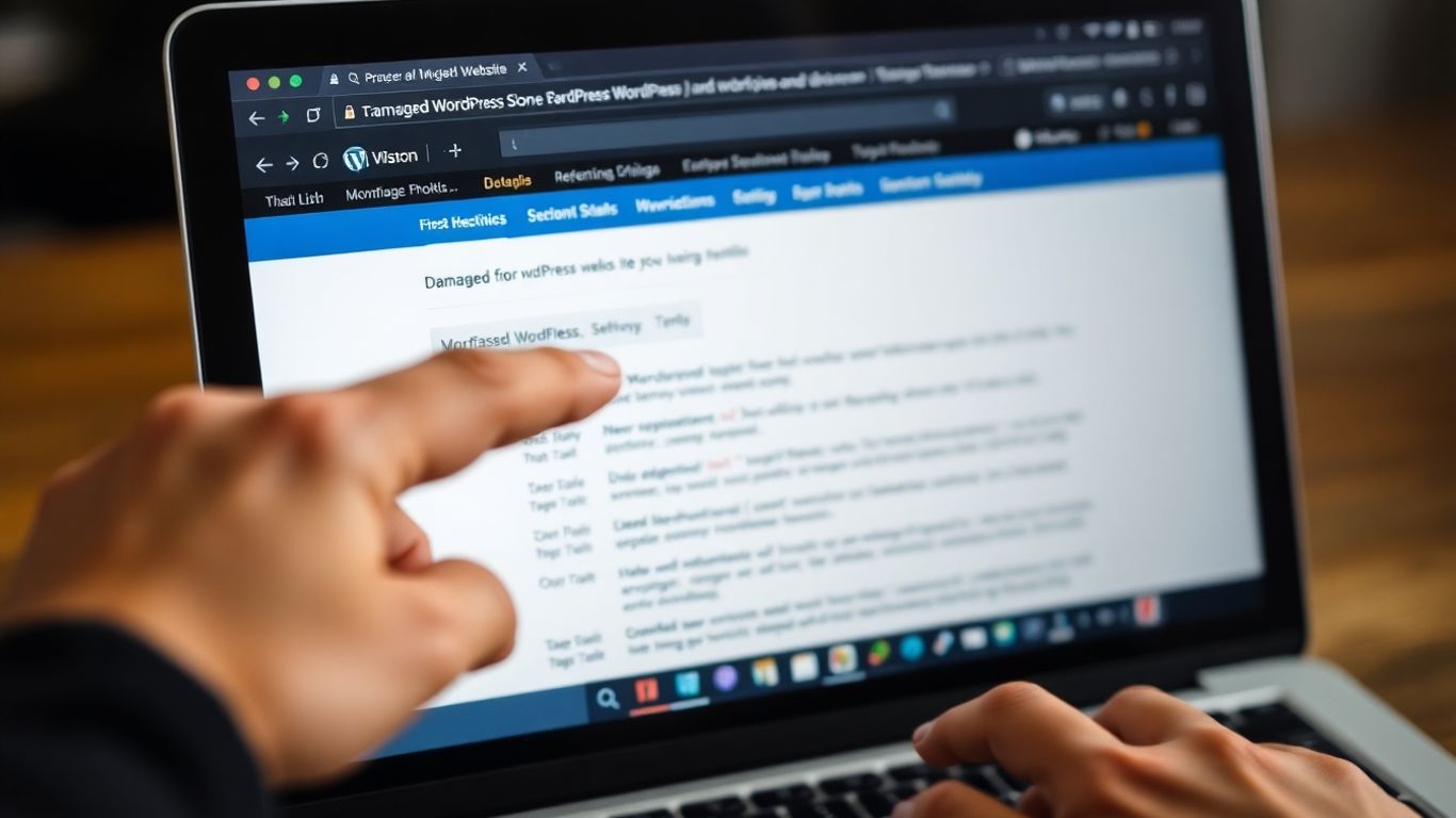 WordPress Website Repair Services